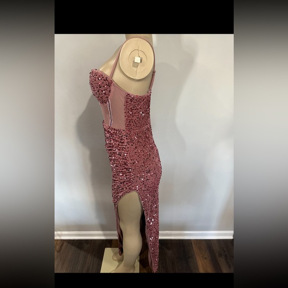 Dress size medium women prom formal evening special occasion pink corset new - Picture 2 of 9